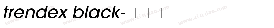 trendex black字体转换
